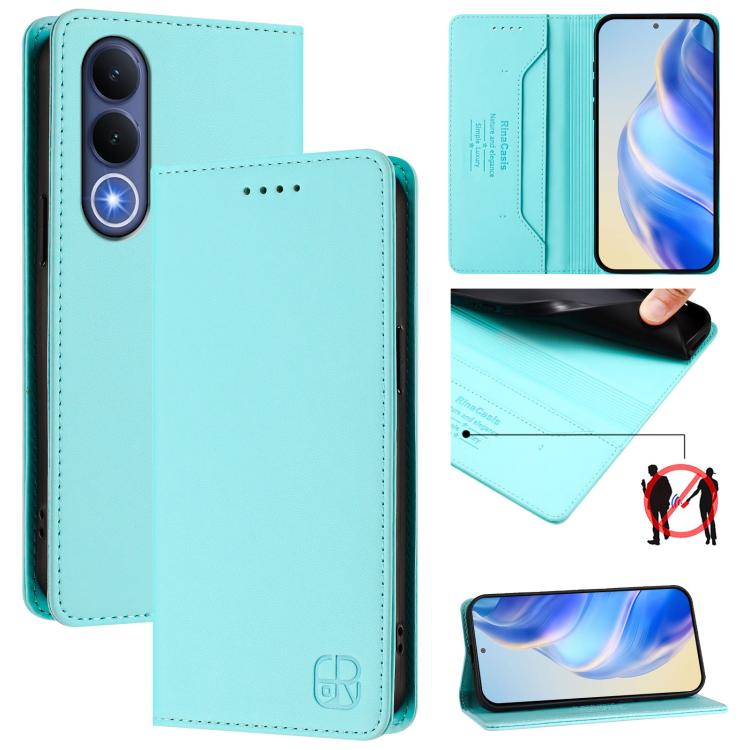 Levně RINA Zaklápěcí pouzdro pro Vivo V70 FE mentolové