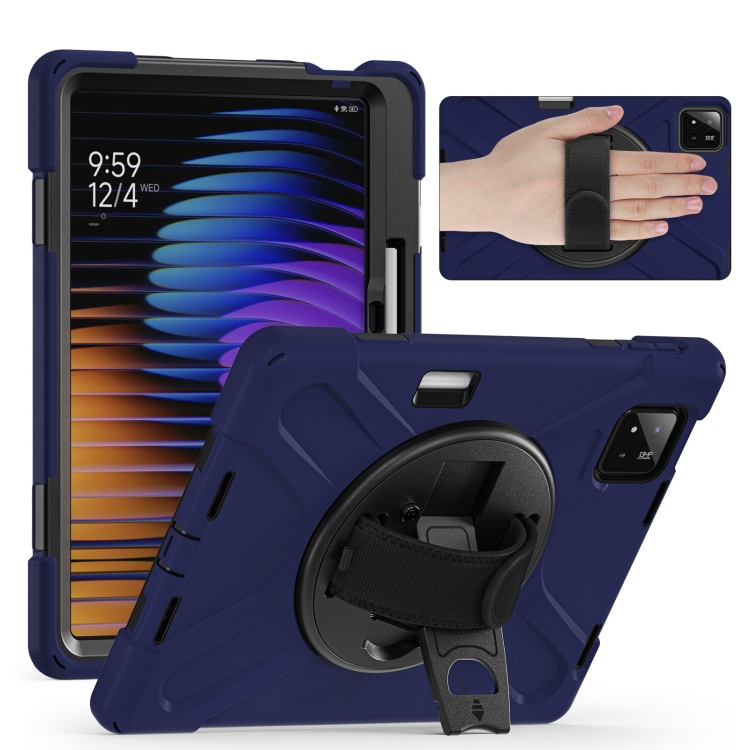Levně SOLID Odolný obal pro Xiaomi Pad 7 / 7 Pro / Pad 8 / Pad 8 Pro tmavě modrý