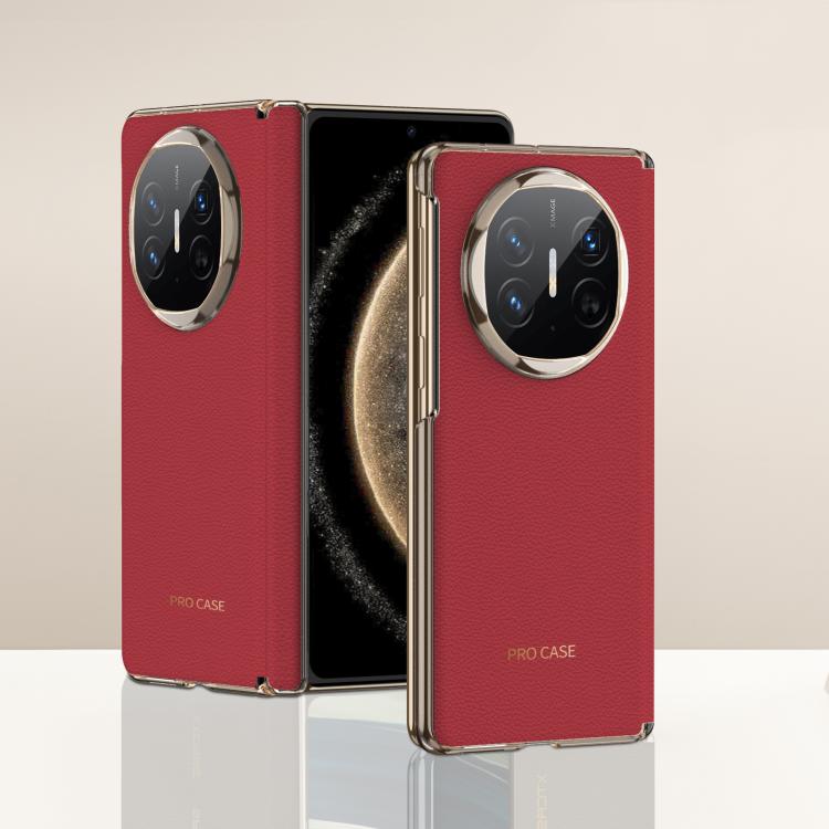 Levně GKK LEATHER MAGSAFE Ochranný kryt pro Huawei Mate X6 RED