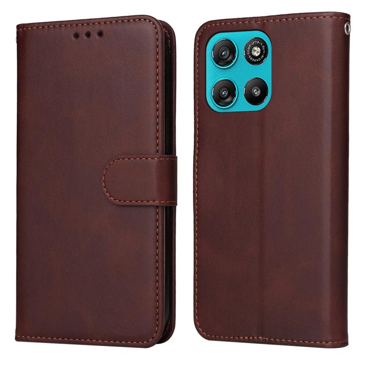 Levně SMOOTH Peněženkové pouzdro pro Motorola Moto G57 Power hnědé