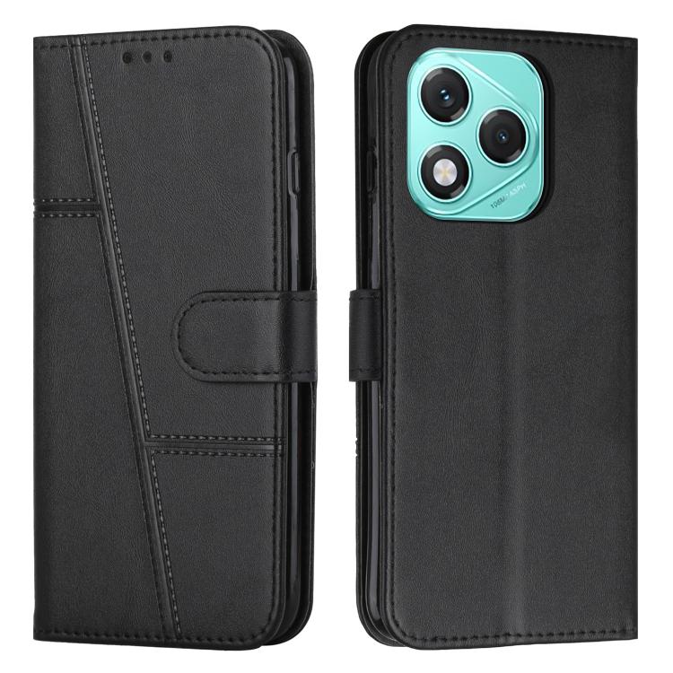 Levně STITCHED Peněženkový kryt pro Honor 400 Lite černý