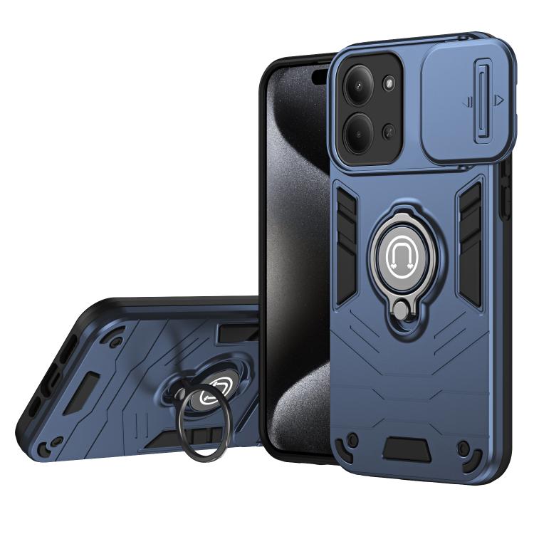 Levně CAMPROTECT Obal s držákem pro POCO C85 modrý