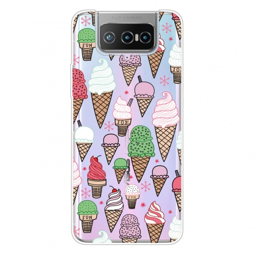 Levně ART Silikonový kryt Asus Zenfone 7 (ZS670KS) ICE CREAM