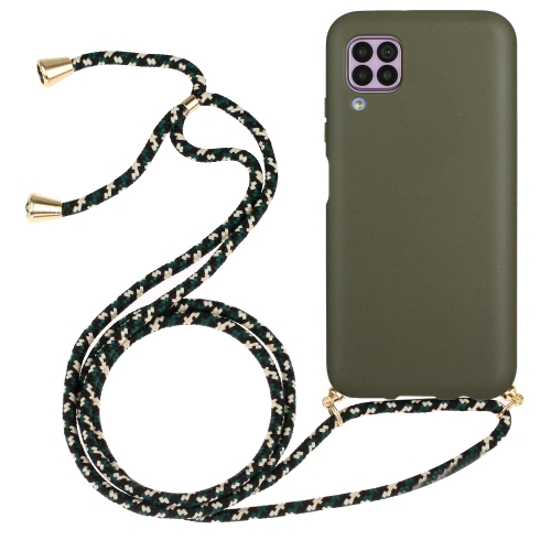ROPE Kryt se šňůrkou Huawei P40 Lite tmavozelený
