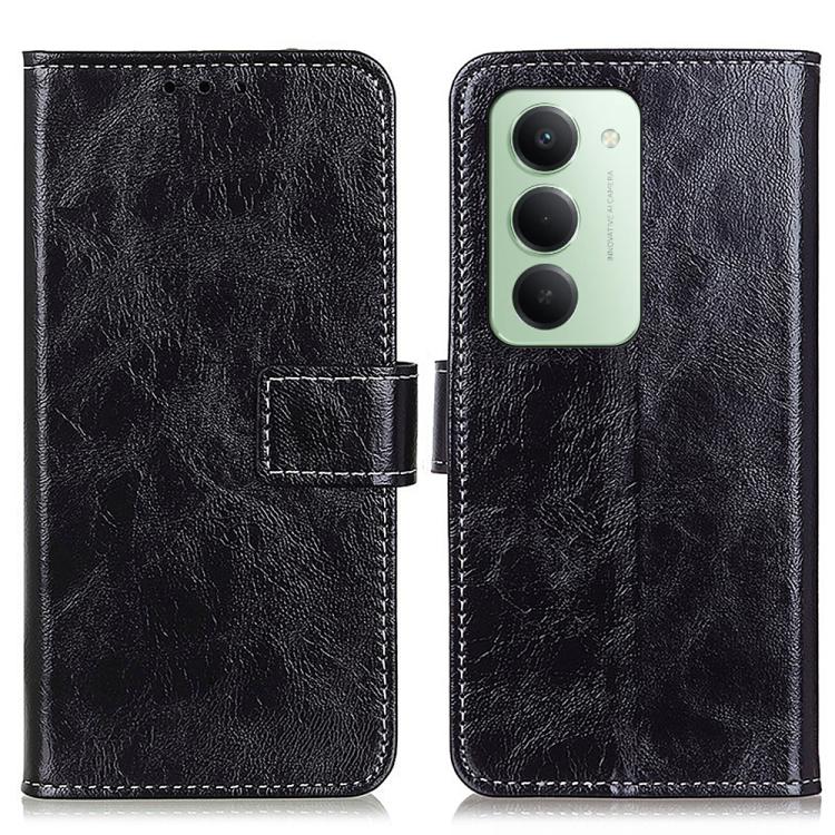Levně RETRO Peněženkový obal Xiaomi Redmi 15 / Redmi 15 5G černý