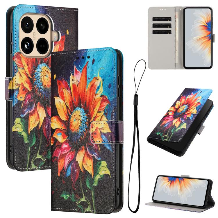 Levně ART Peněženkový kryt pro Xiaomi 15T Pro SUNFLOWER