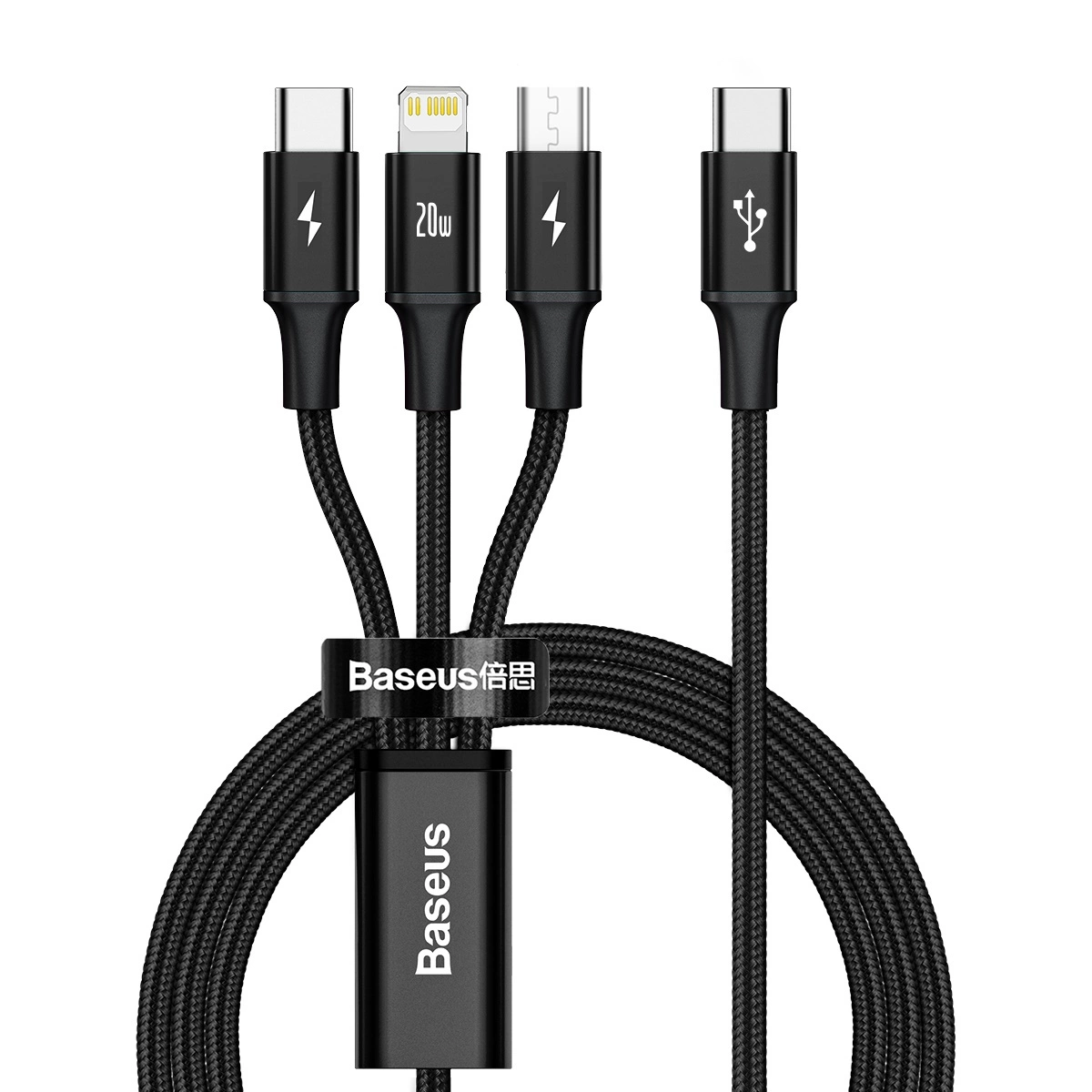 Levně BASEUS RAPID 3IN1 20W USB-C Kabel USB-C / Lightning / micro USB 1.5 m