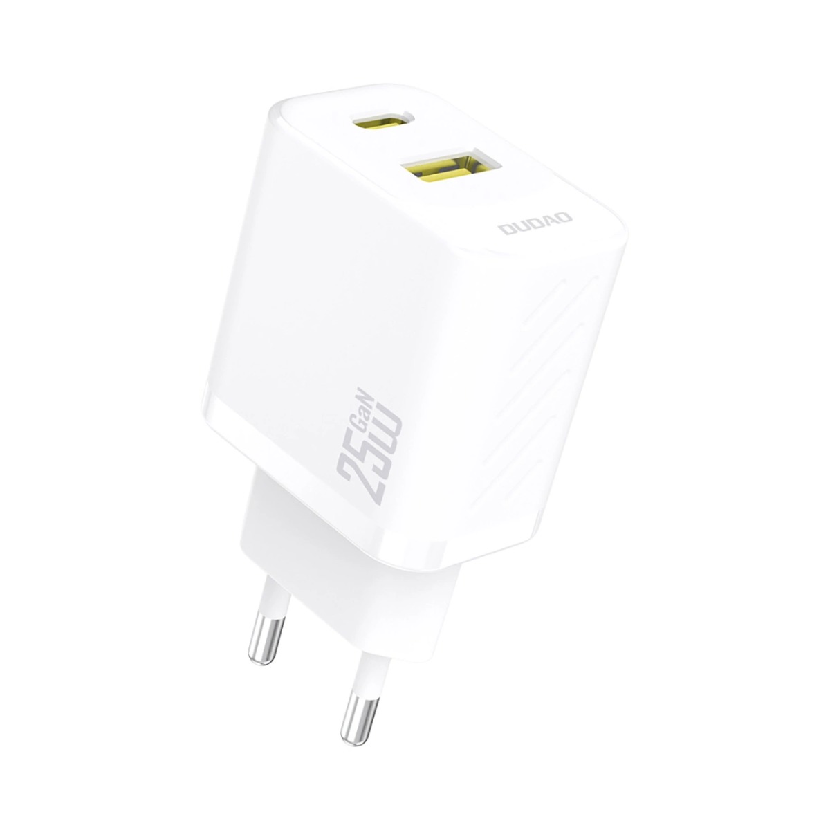 Levně DUDAO A26T GaN 25W Síťová nabíječka USB-A / USB-C bílá