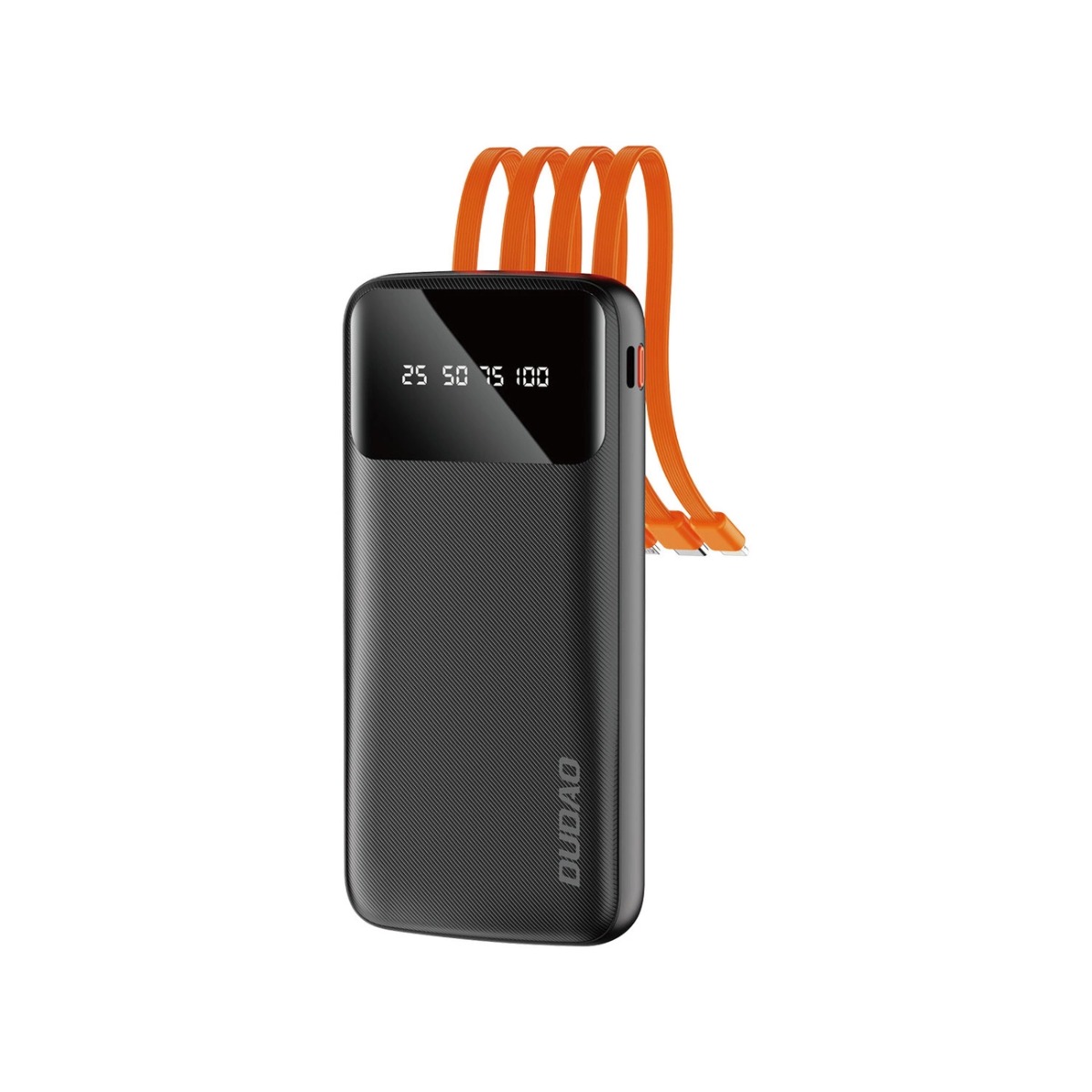 Levně DUDAO K6Pro Externí nabíječka s kabely USB / micro USB / USB-C / Lightning černá