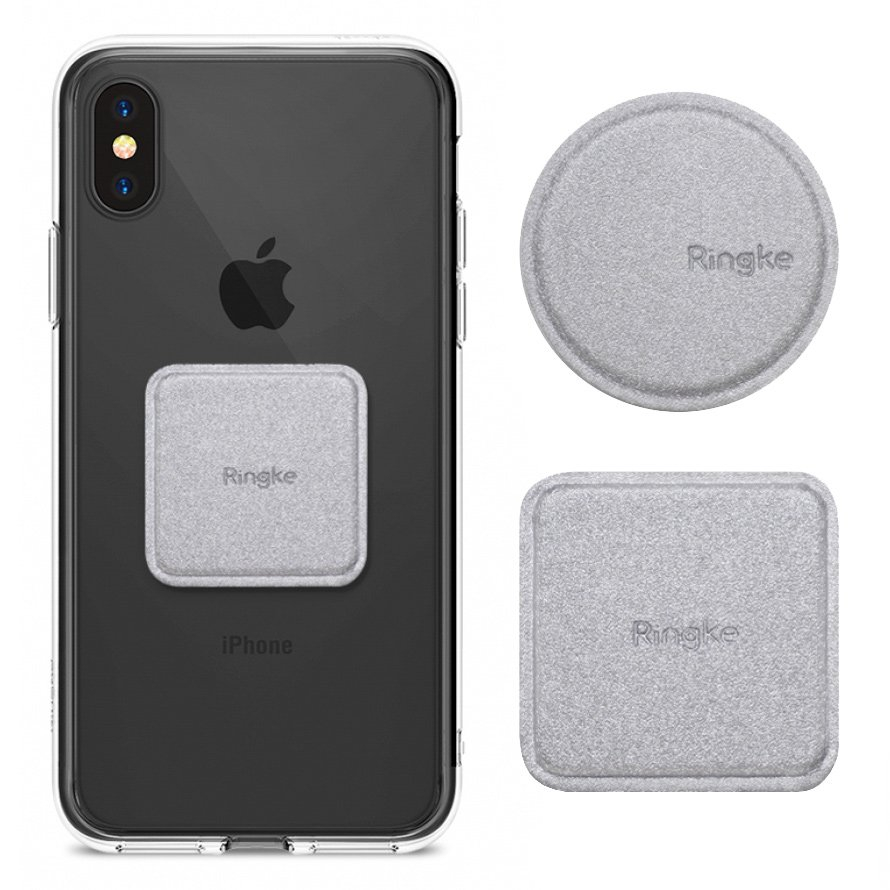 RINGKE 2x podložka pro magnetický držák do auta stříbrná