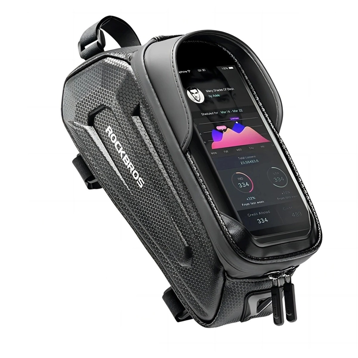 Levně ROCKBROS B68-1 Držák telefonu na kolo 1.7l černý