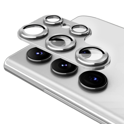 ENKAY ALU Sklo pro fotoaparát Samsung Galaxy S23 Ultra 5G SILVER