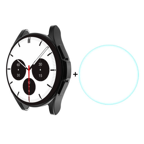 ENKAY Obal s tvrzeným sklem pro Samsung Galaxy Watch 4 Classic 42mm černý