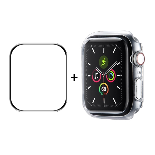ENKAY Plastový kryt s tvrzeným sklem pro Apple Watch 9 / 8 / 7 (45mm) průhledný