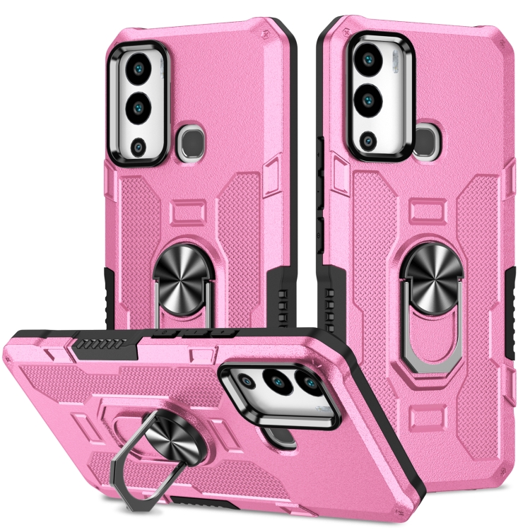 PROTEMIO 51817
EXTRA RING Obal s držákem pro Infinix Hot 12i růžový