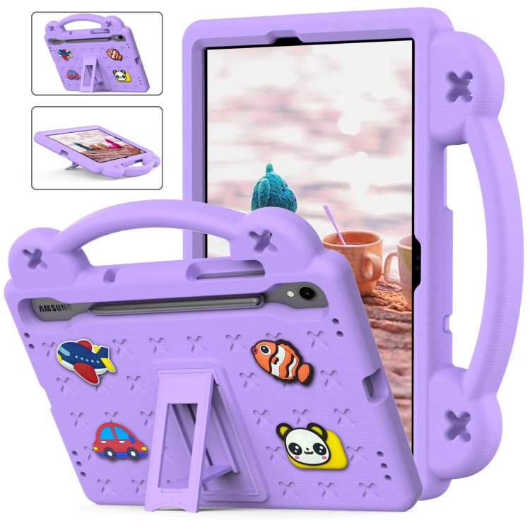 Levně FANY Dětský kryt na tablet pro Samsung Galaxy Tab S10 FE / Tab S10 Lite / Tab S9 FE fialový