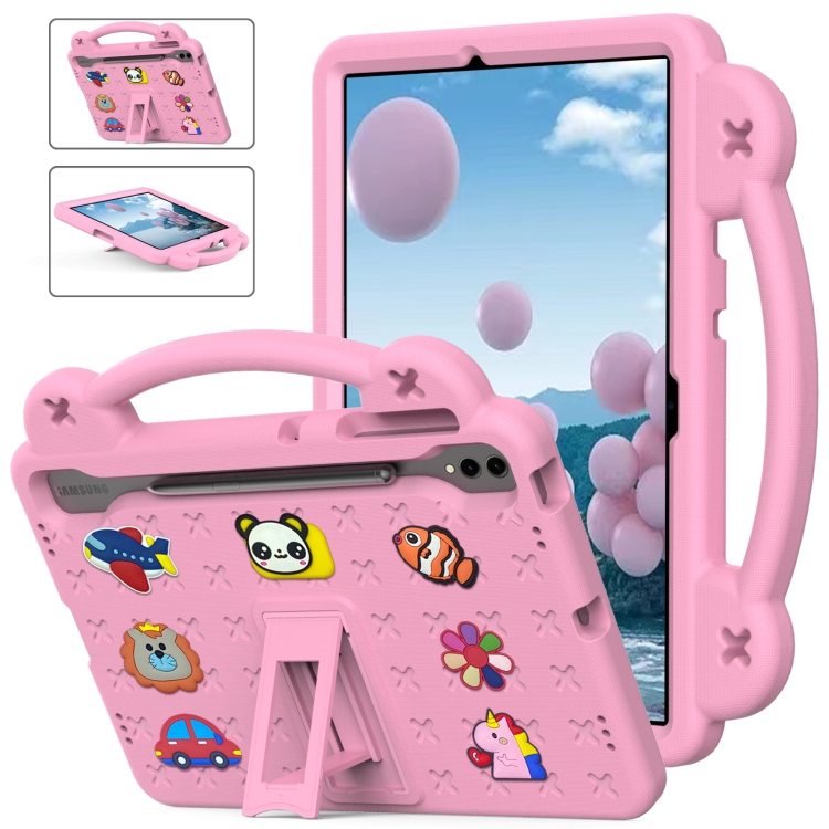FANY Dětský kryt na tablet pro Samsung Galaxy Tab S9 FE+ růžový
