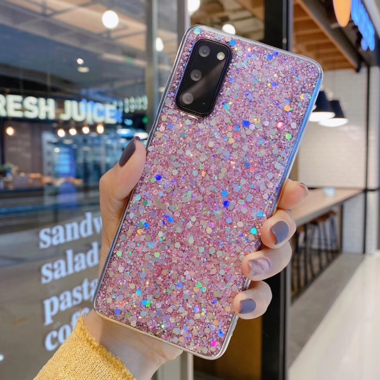 GLITTER ochranný obal Samsung Galaxy A51 růžový