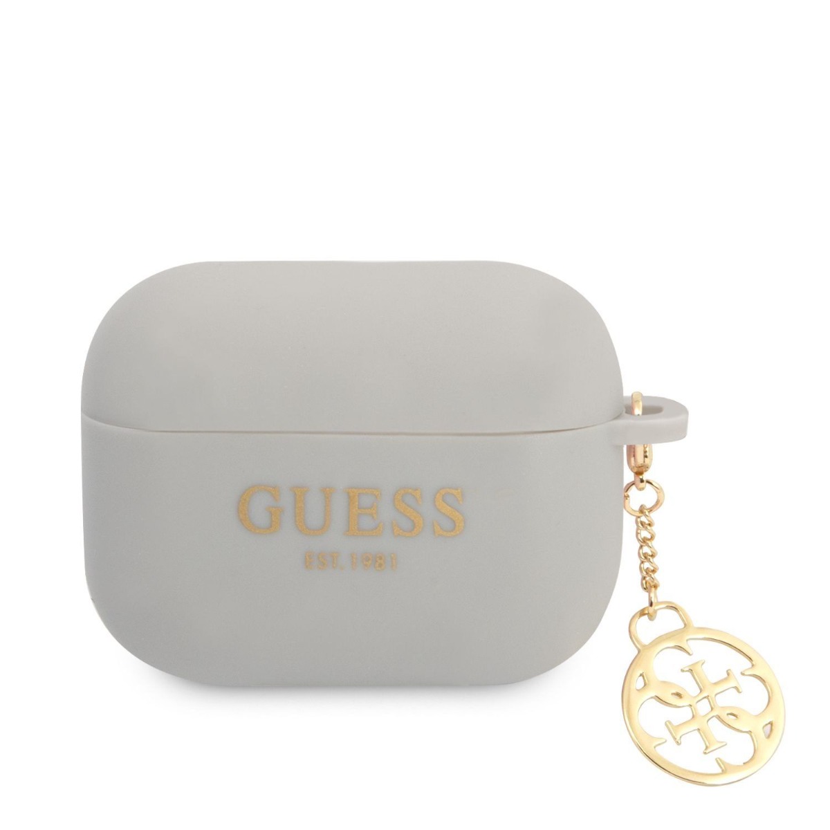 Levně GUESS 4G Silikonové pouzdro pro Apple AirPods Pro šedé