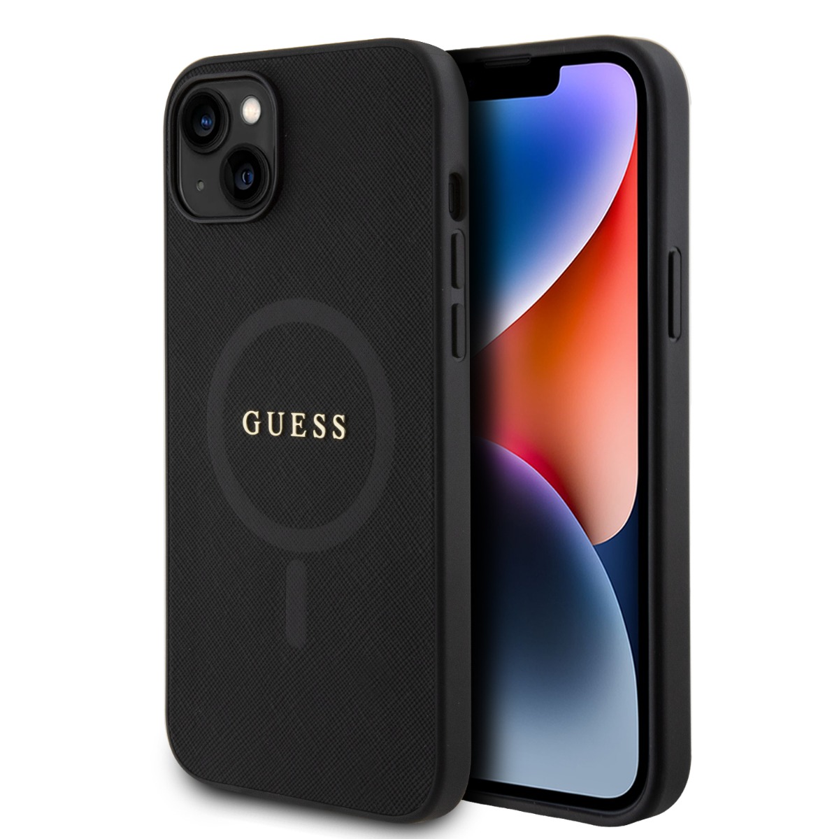 GUESS 64914 GUESS MAGSAFE Kryt pro Apple iPhone 15 černý