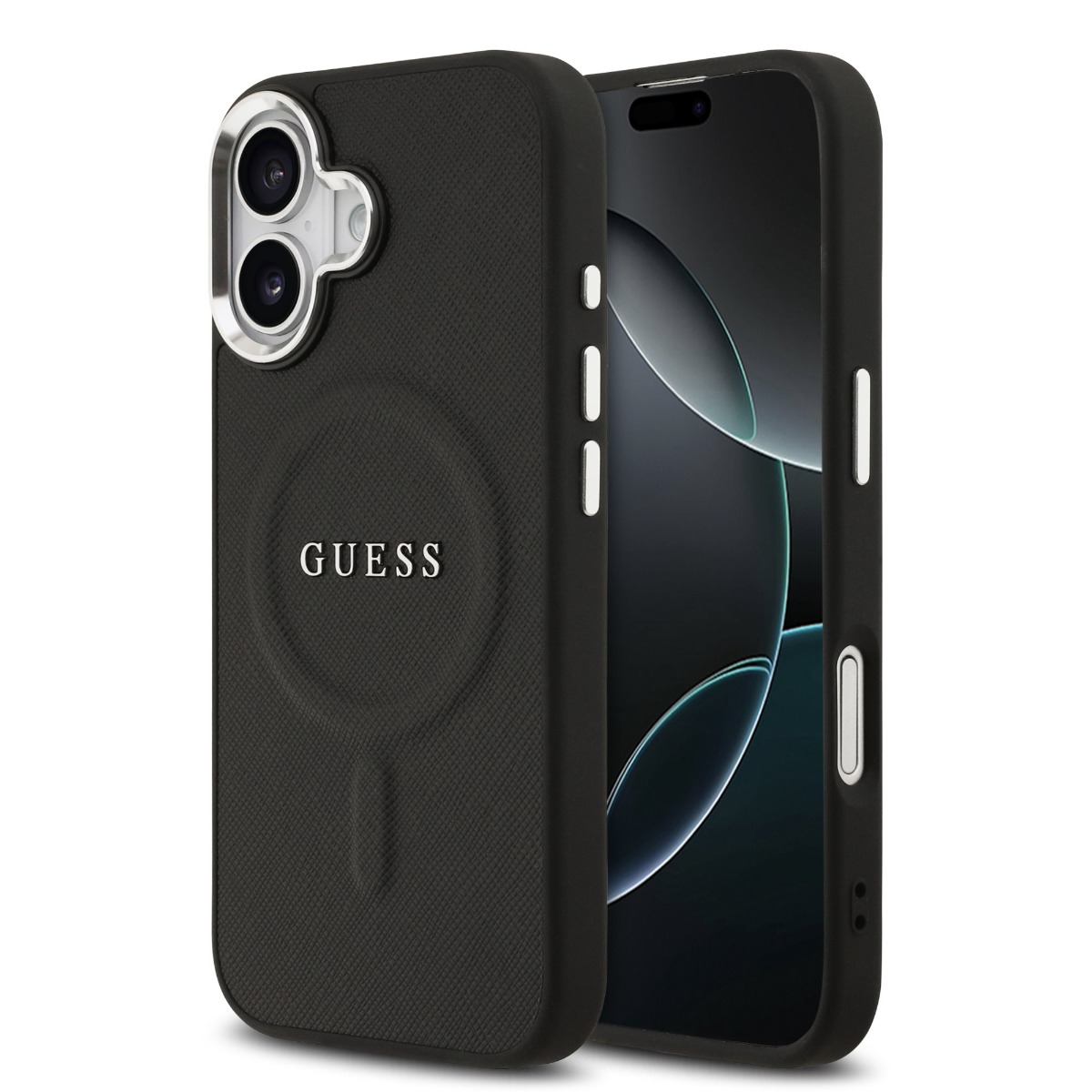 GUESS 122936 GUESS PU MAGSAFE Ochranný kryt pro Apple iPhone 17 BLACK