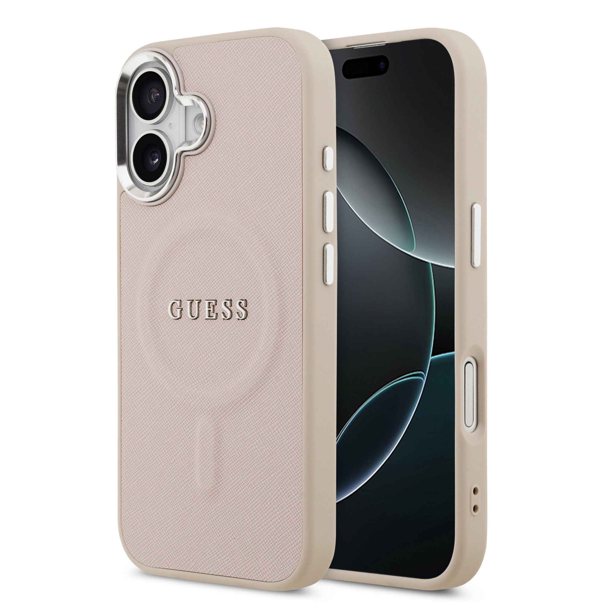 GUESS 122937 GUESS PU MAGSAFE Ochranný kryt pro Apple iPhone 17 PINK