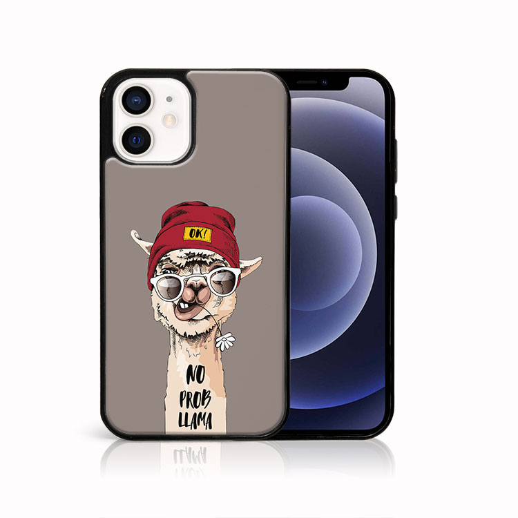 Levně MY ART Ochranný obal pro Apple iPhone 12 mini PROBLLAMA (187)