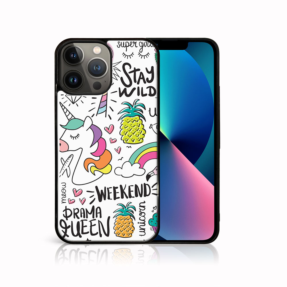 PROTEMIO 40926 MY ART Silikonový kryt Apple iPhone 13 Pro Max UNICORN (063)