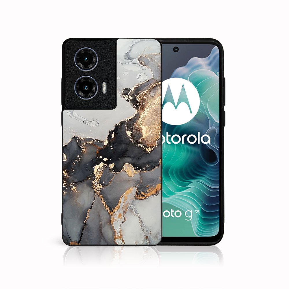 Levně MY ART Ochranný kryt pro Motorola Moto G35 5G GREY MARBLE (140)