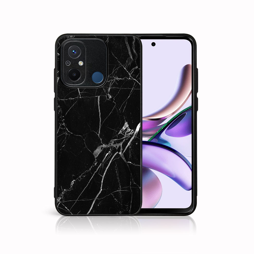 Levně MY ART Ochranný kryt pro Xiaomi Redmi 12C BLACK MARBLE (142)