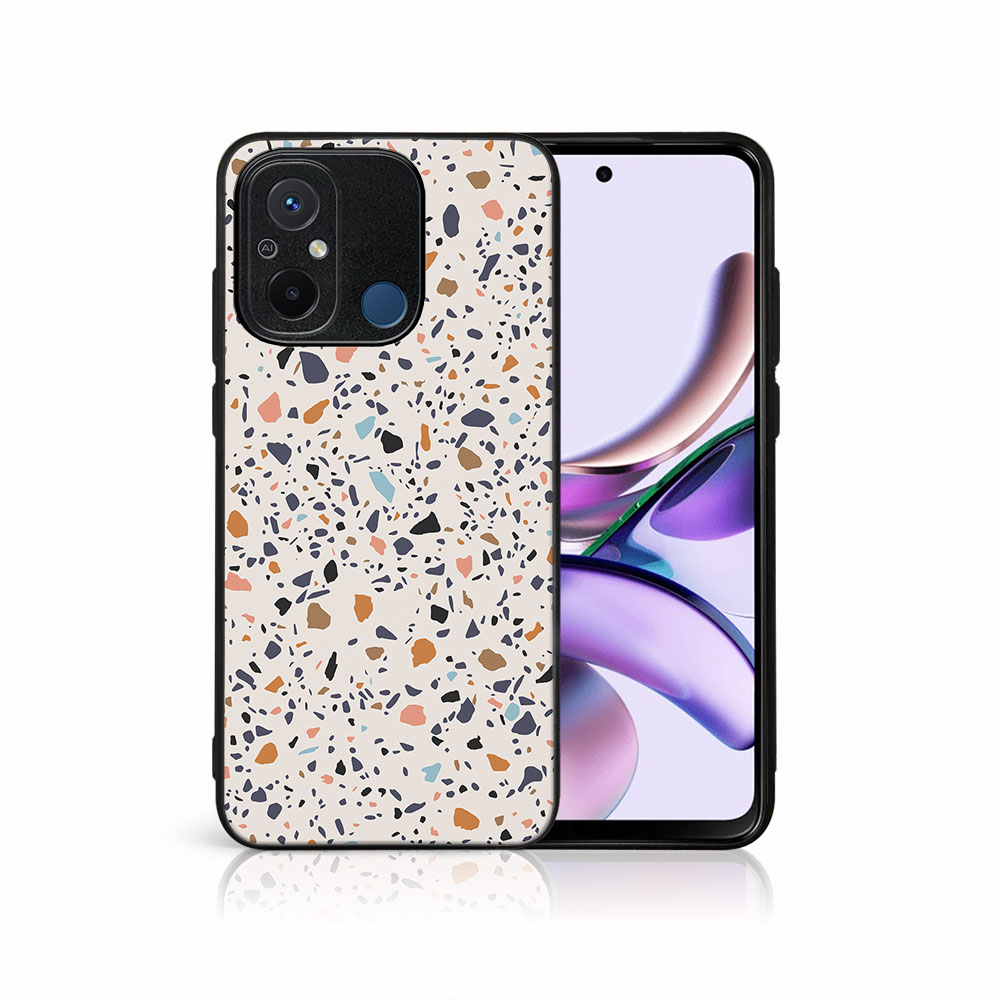 Levně MY ART Ochranný kryt pro Xiaomi Redmi 12C BEIGE TERRAZZO (162)