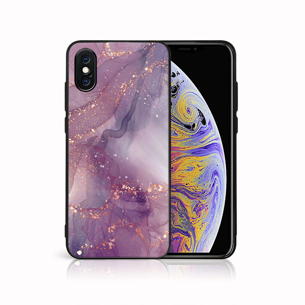 Levně MY ART Ochranný kryt pro Apple iPhone X / XS PURPLE (148)