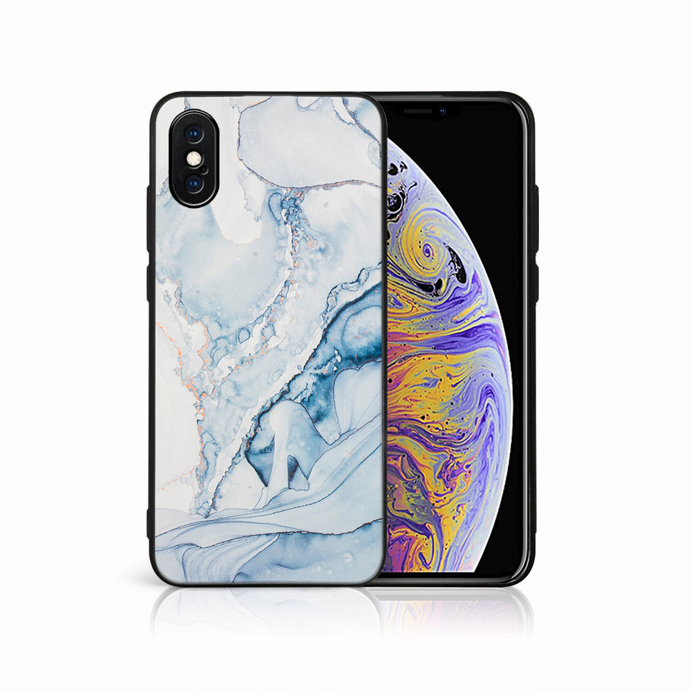Levně MY ART Ochranný kryt pro Apple iPhone X / XS LIGHT BLUE (149)