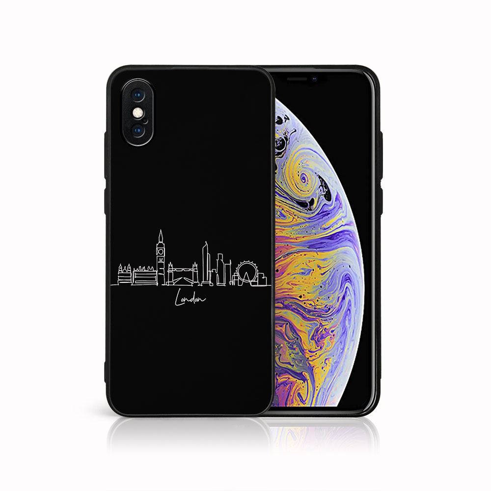 Levně MY ART Ochranný kryt pro Apple iPhone X / XS LONDÝN (208)