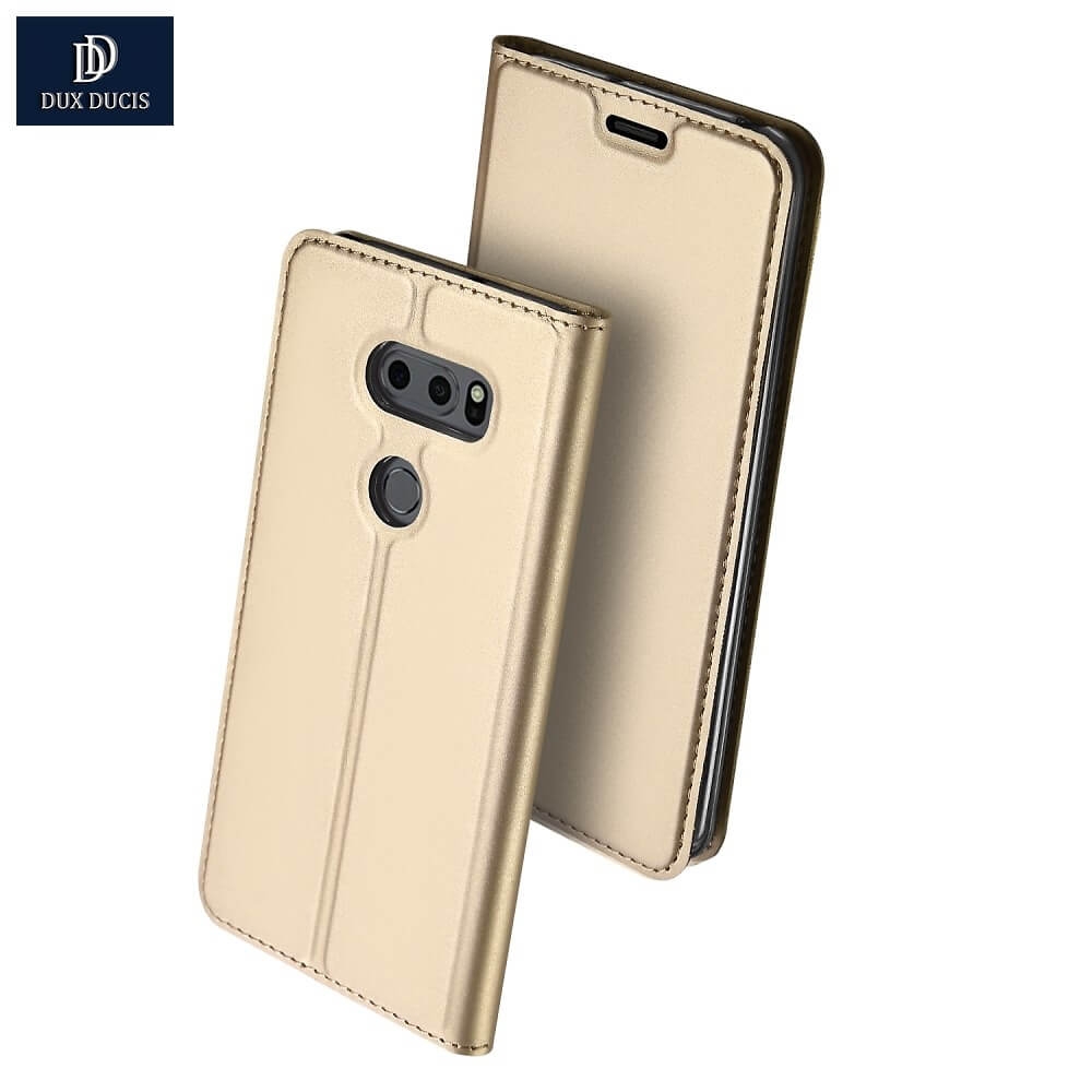 DUX Knížková pouzdro LG V30s Thinq zlatý