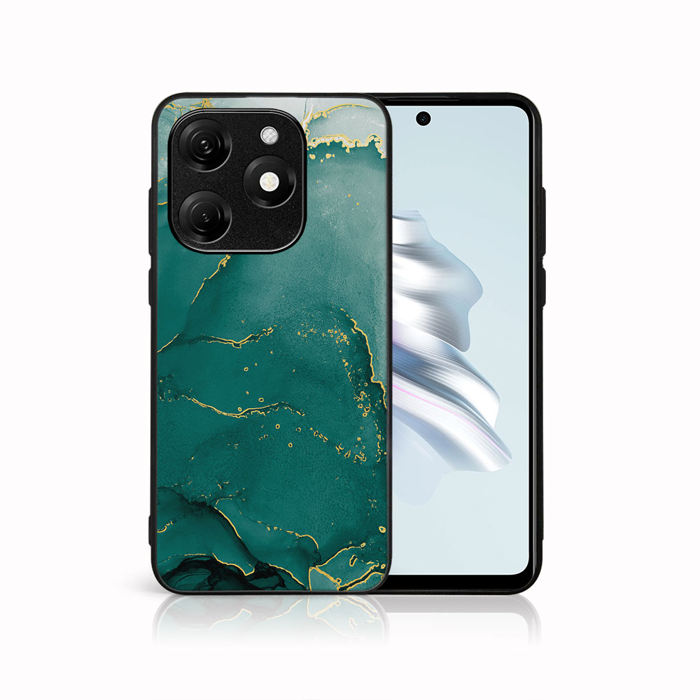 Levně MY ART Ochranný kryt pro Tecno Spark 20 GREEN MARBLE (145)