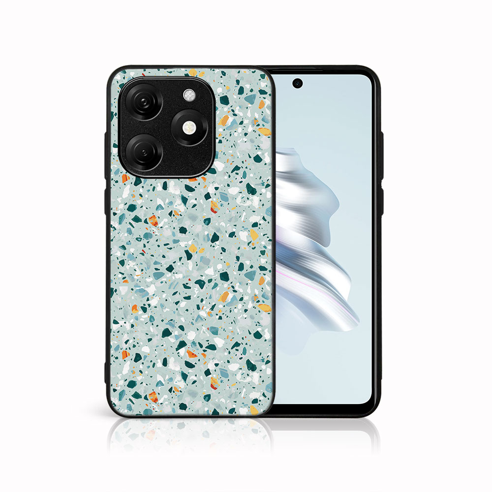 Levně MY ART Ochranný kryt pro Tecno Spark 20C / Tecno Spark Go 2024 BLUE TERRAZZO (164)