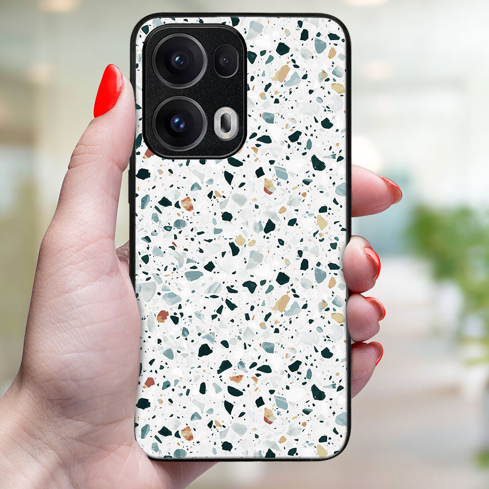 Levně MY ART Ochranný kryt pro Oppo Reno13 Pro 5G GREY TERRAZZO (163)