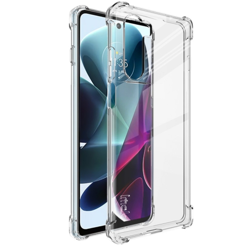 Levně IMAK Ochranný gumený kryt Motorola Moto G200 5G průhledný