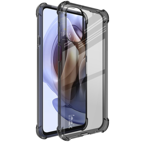 Levně IMAK Ochranný silikonový kryt + fólie Motorola Moto G31/G41 černý