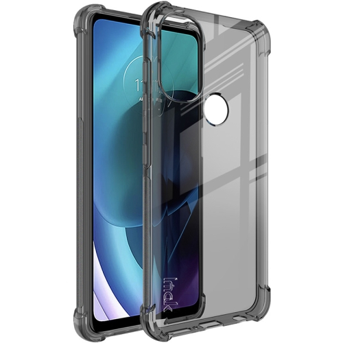 Levně IMAK Ochranný silikonový kryt + fólie Motorola Moto G71 5G černý