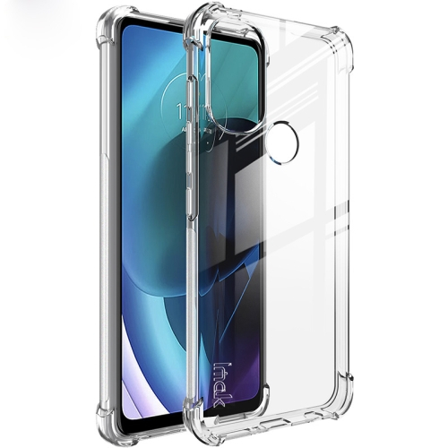 Levně IMAK Ochranný silikonový kryt + fólie Motorola Moto G71 5G průhledný