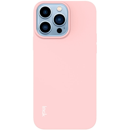 Levně IMAK RUBBER Gumený kryt Apple iPhone 13 Pro růžový