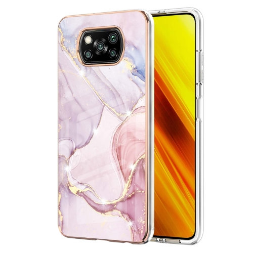Levně IMD MARBLE Ochranný kryt Xiaomi Poco X3 NFC / X3 Pro ROSE GOLD