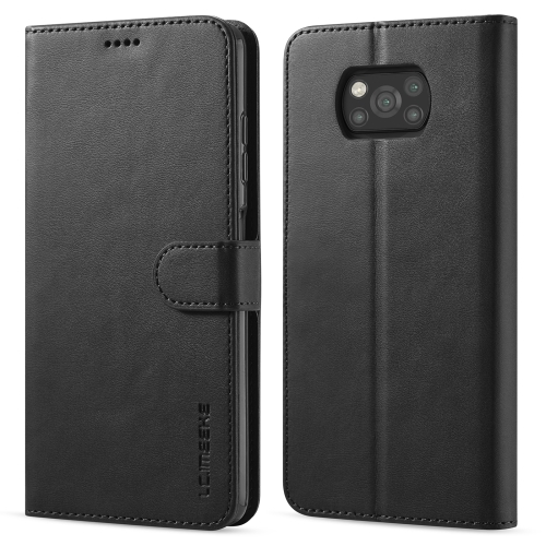 Levně IMEEKE Peňaženkový kryt Xiaomi Poco X3 NFC / X3 Pro černý