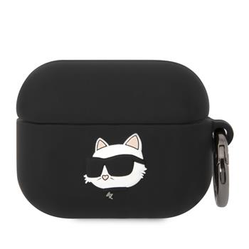 Levně KARL LAGERFELD Obal na Apple AirPods Pro CAT černý