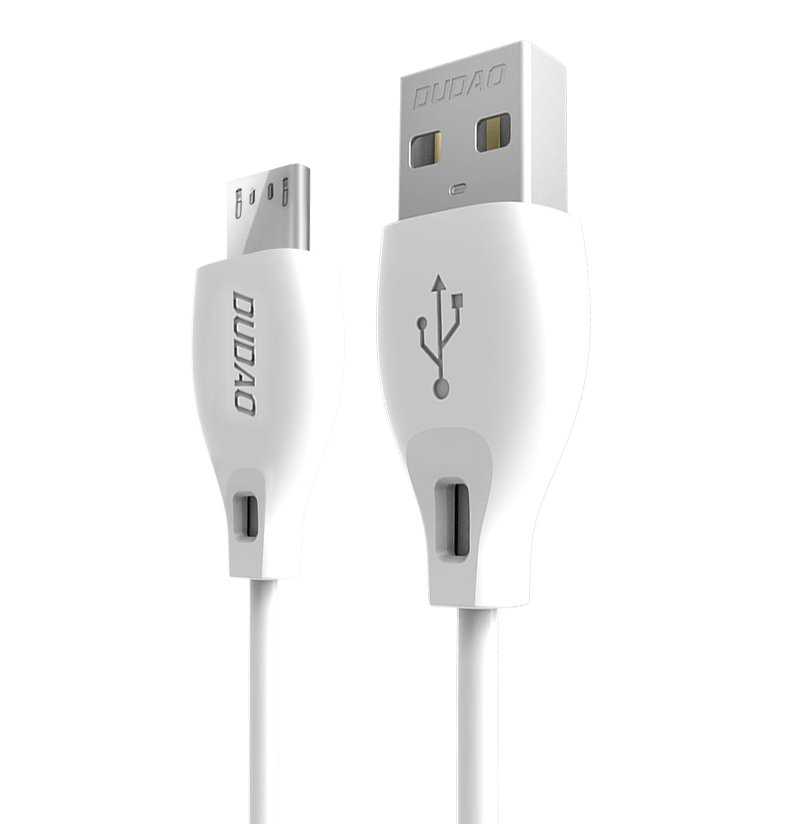Levně DUDAO L4 kabel micro USB 2 metry bílý