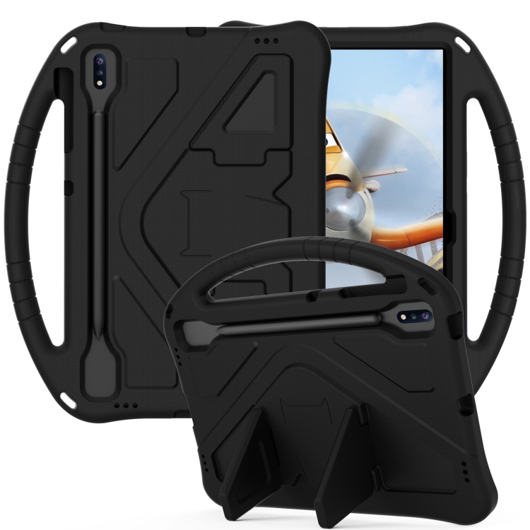 Levně KIDDO Dětský obal pro Samsung Galaxy Tab S8+/S7+/S7 FE černý