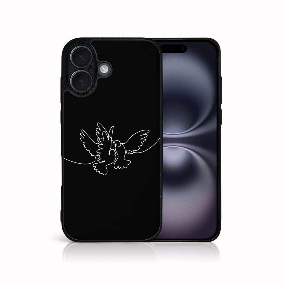 Levně MY ART Ochranný kryt pro Apple iPhone 16 WHITE DOVE (195)