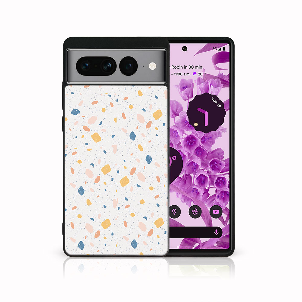 Levně MY ART Ochranný kryt pro Google Pixel 7 Pro ORANGE TERRAZZO (165)